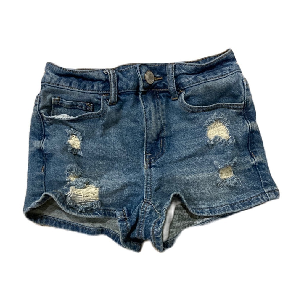 SO Blue Jean Distressed Shorts Sz. 3/26W